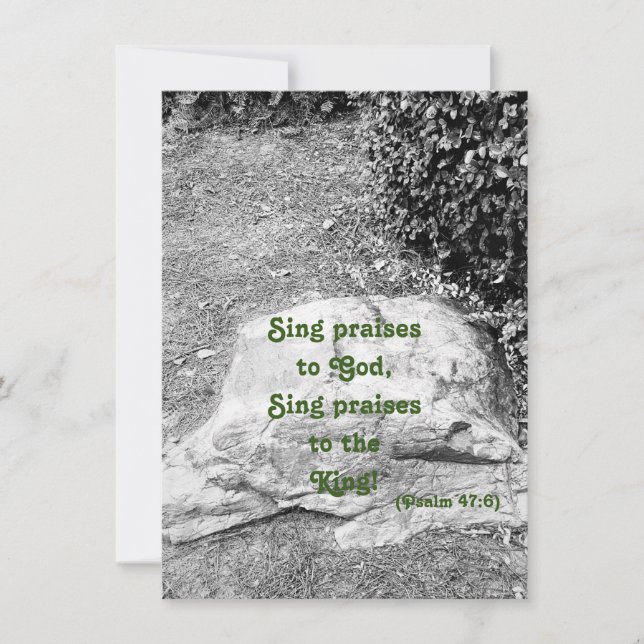 Scripture of Praise Flat Greeting Card (Front)