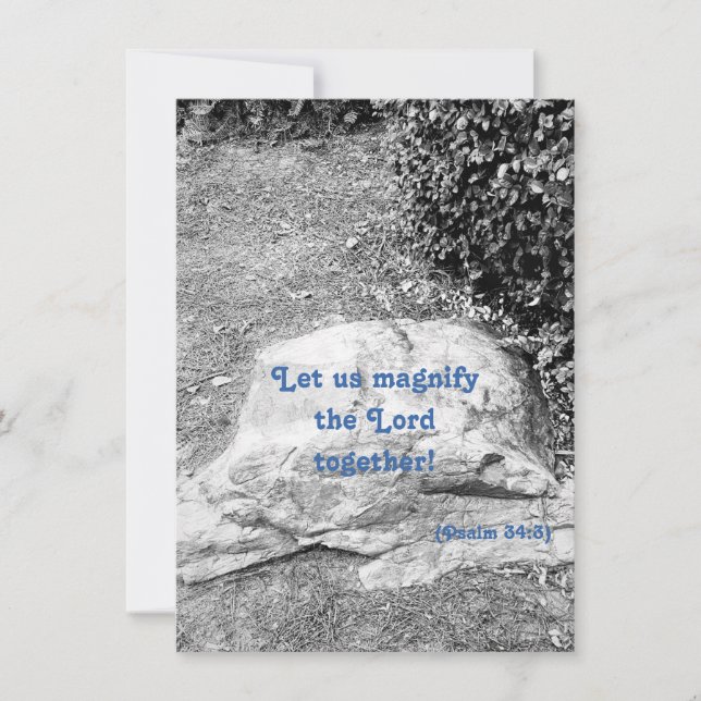 Scripture of Praise Flat Greeting Card (Front)
