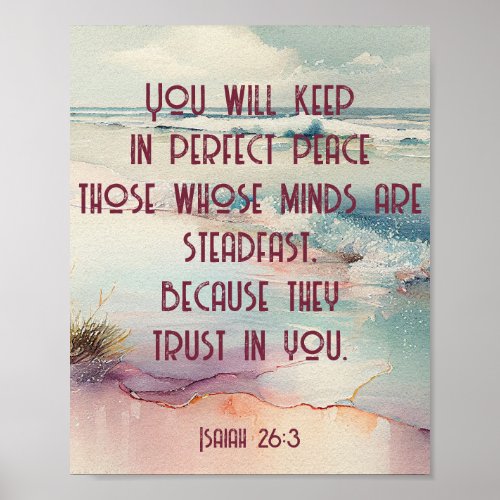 Scripture on Peace Poster
