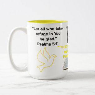 Scripture oriented Two-Tone coffee mug