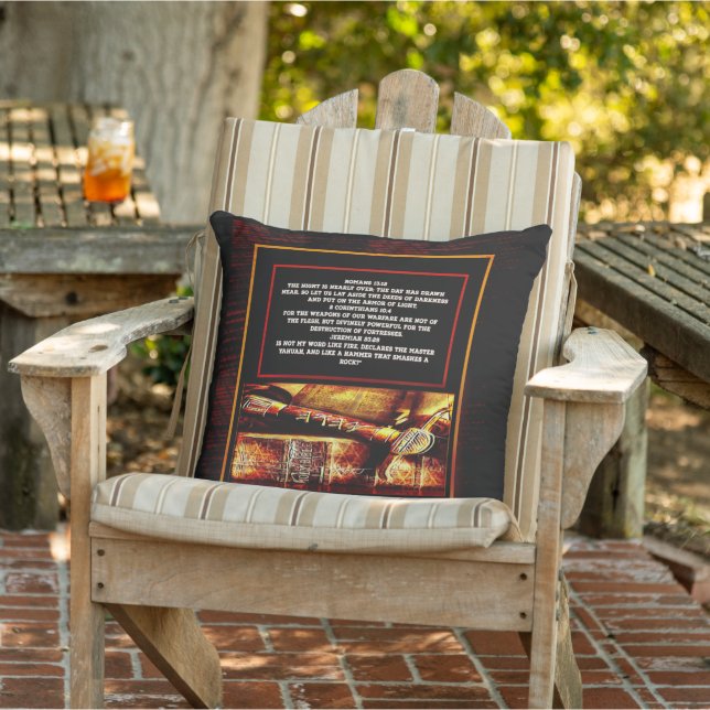 Scripture Pictures 02 Outdoor Pillow (Chair)