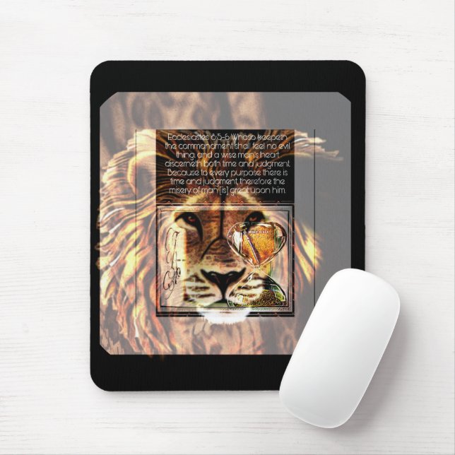 Scripture Pictures: The Lion's Decree | 2D Mouse Pad (With Mouse)