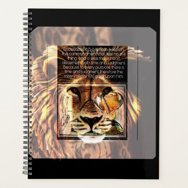 Scripture Pictures: The Lion's Decree | 2D Planner (Front)