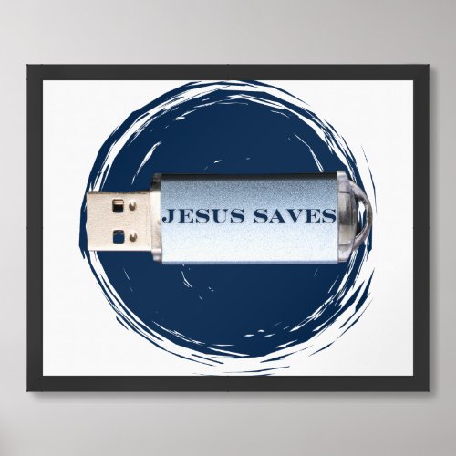 Scripture Poster Jesus Saves