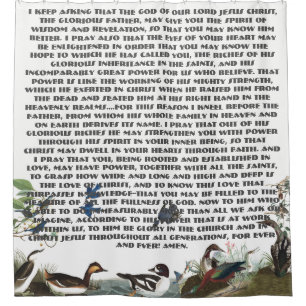 Scripture Prayer Birds Wildlife Shower Curtain