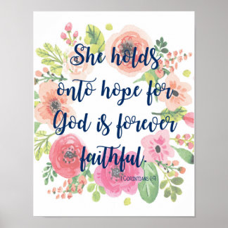 Scripture Print - Inspirational - "Hopeful"