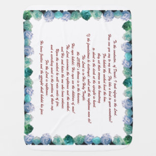 Scripture, Psalm 11, Bible Verse, Baby Blanket