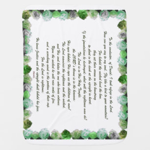 Scripture, Psalm 11, Bible Verse, Baby Blanket