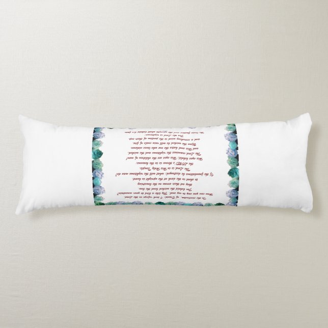 Scripture, Psalm 11, Bible Verse, Body Pillow (Front)