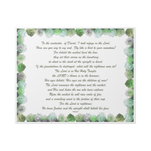 Scripture, Psalm 11, Bible Verse, Gallery Wrap