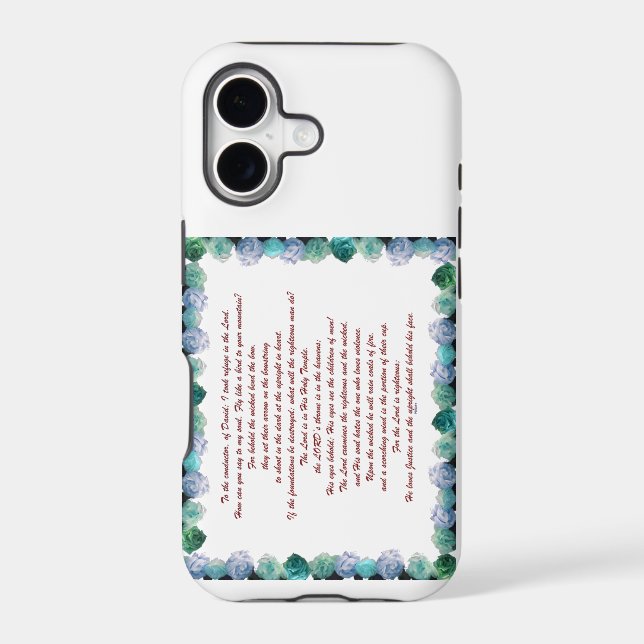 Scripture, Psalm 11, Bible Verse, Iphone Case (Back)