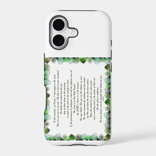 Scripture, Psalm 11, Bible Verse, Iphone Case (Back)