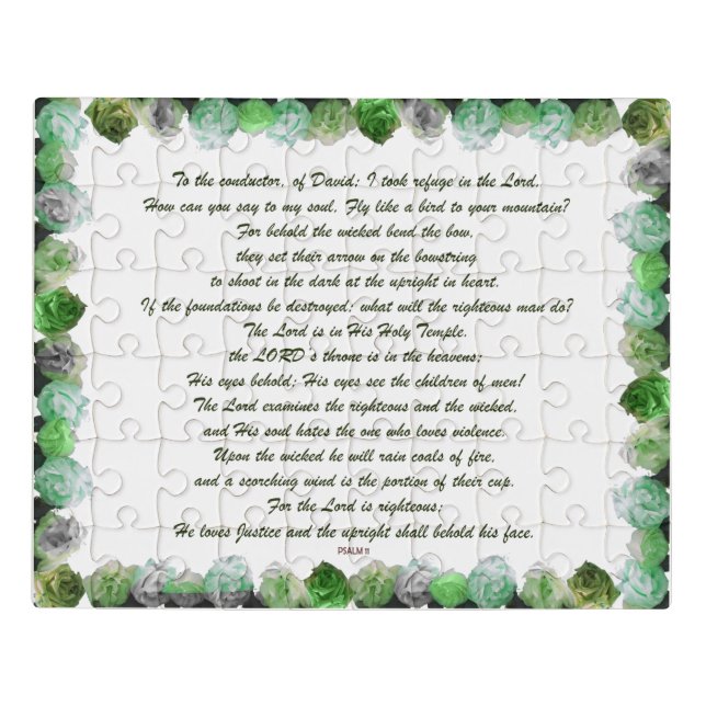 Scripture, Psalm 11, Bible Verse, Jigsaw Puzzle (Puzzle Horizontal)