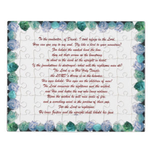 Scripture, Psalm 11, Bible Verse, Jigsaw Puzzle