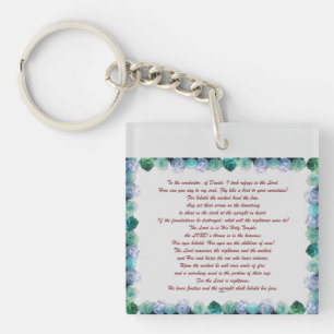 Scripture, Psalm 11, Bible Verse, Keychain