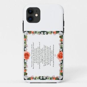 Scripture, Psalm 11, Botanic iPhone 11 Case