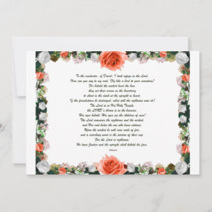 Scripture, Psalm 11, Botanic Invitation