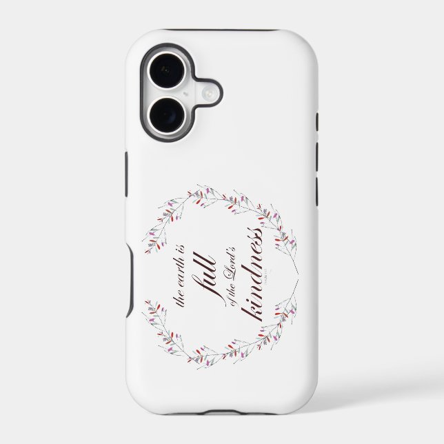 Scripture, Psalm 33, Full Kindness Iphone Case (Back)