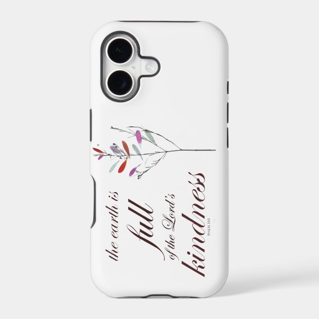 Scripture, Psalm 33, Kindness, Iphone Case (Back)