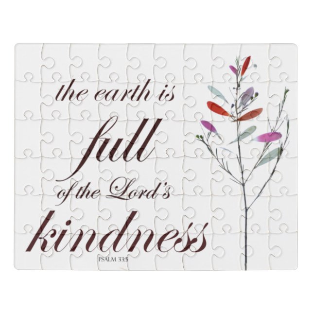Scripture, Psalm 33, Kindness, Jigsaw Puzzle (Puzzle Horizontal)