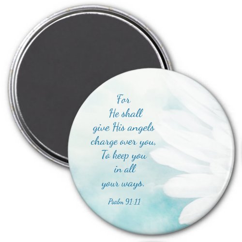 Scripture Psalm 9111 Angels Watch Over You Magnet