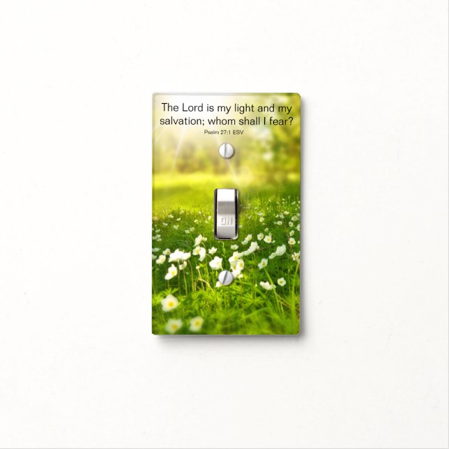 Scripture Psalm Light Switch Cover (In Situ)