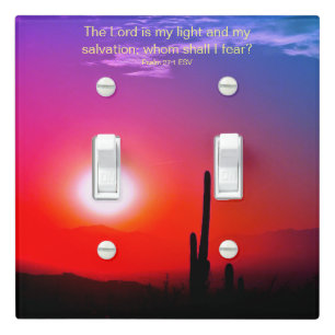 Scripture Psalm Light Switch Cover