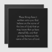 Scripture Quote 1 John 5 13 (Front/Back)
