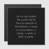 Scripture Quote 1 Timothy 4 12 (Front/Back)