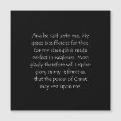 Scripture Quote 2 Corinthians 12 9 (Front)