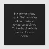 Scripture Quote 2 Peter 3 18 (Front)