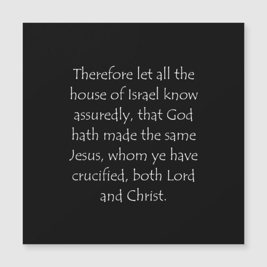 Scripture Quote Acts 2 36 (Front)