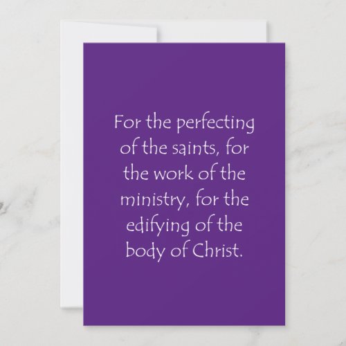 Scripture Quote Ephesians 4 12 Thank You Card