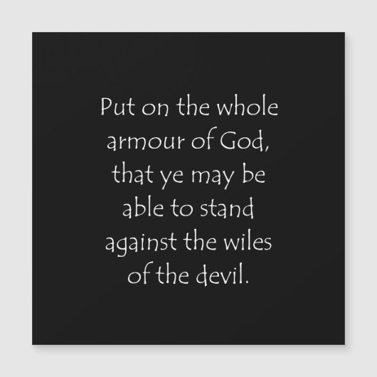 Scripture Quote Ephesians 6 11 (Front)