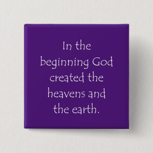 Scripture Quote Genesis 1 1 Button