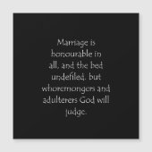 Scripture Quote Hebrews 13 4 (Front)