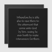 Scripture Quote Hebrews 7 25 (Front/Back)