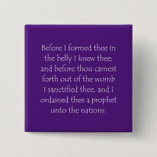 Scripture Quote Jeremiah 1 5 Button
