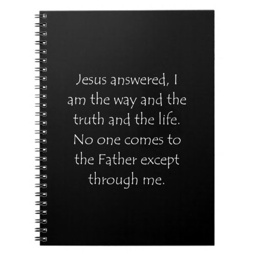 Scripture Quote John 14 6 Notebook