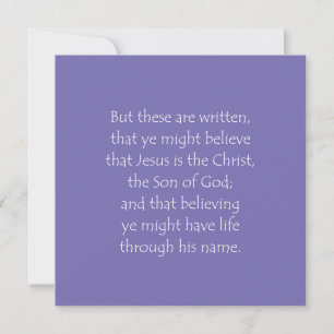 Scripture Quote John 20 31 Invitation
