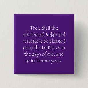Scripture Quote Malachi 3 4 Button
