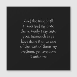 Scripture Quote Matthew 25 40