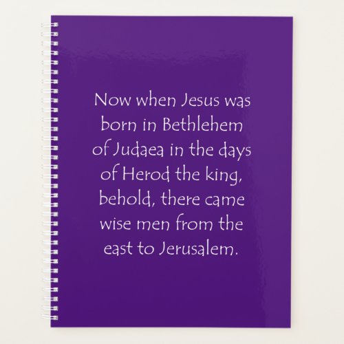 Scripture Quote Matthew 2 1 Planner