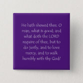 micah 6:8 - 1.5 inch buttons — The art of daily living