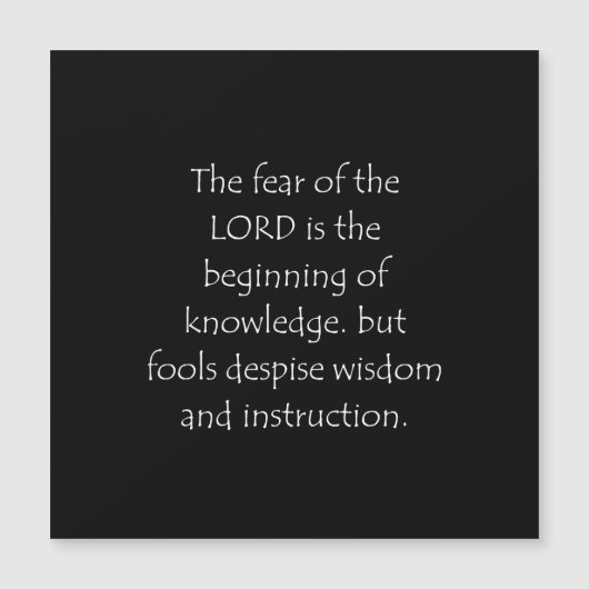 Scripture Quote Proverbs 1 7 (Front)