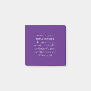 Scripture Quote Psalms 1 1 Post-it Notes