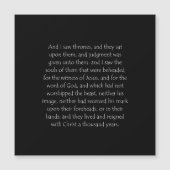 Scripture Quote Revelation 20 4 (Front)