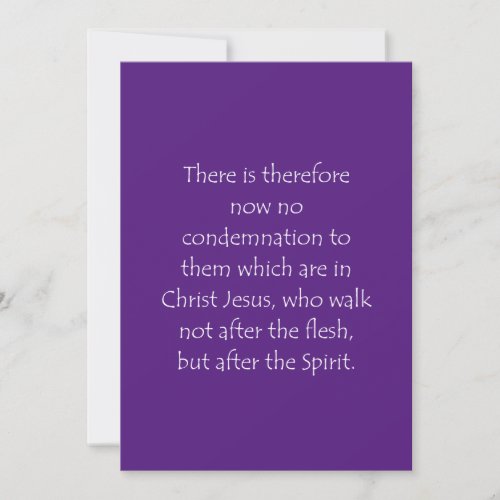 Scripture Quote Romans 8 1 Thank You Card