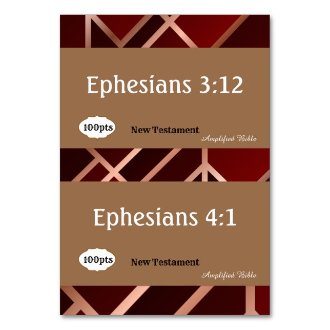 Scripture Reference Cards for Game (Back)