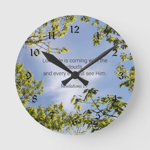 Scripture Revelations 17 Round Clock